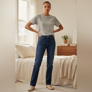 Lucky Brand Dark Blue Straight Jeans